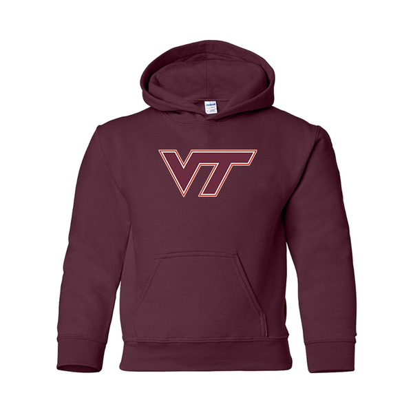 Youth  Virginia Tech Hokies  Gildan Heavy Blend  Hooded Sweatshirt