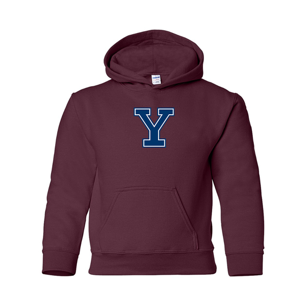 Youth  Yale Bulldogs Gildan Heavy Blend  Hooded Sweatshirt