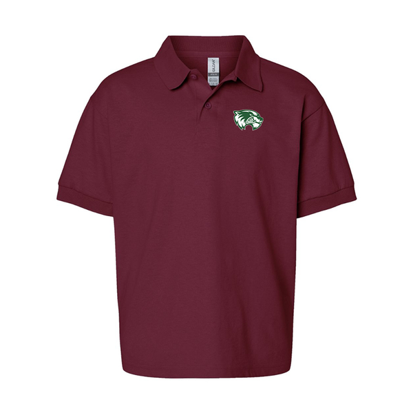 Youth Utah Valley Wolverines Gildan Dry Blend Jersey Polo