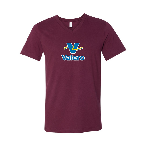 Valero Gas Station BELLA  CANVAS - Jersey V-Neck T-Shirt