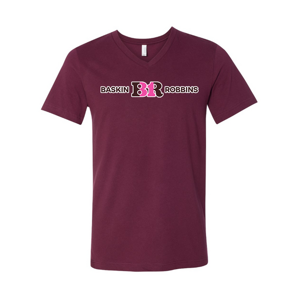 Men's Baskin-Rоbbins BELLA + CANVAS - Jersey V-Neck T-Shirt