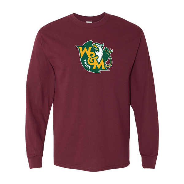 Men's  William and Mary Tribe Gildan Heavy Cotton Long Sleeve T-Shirt