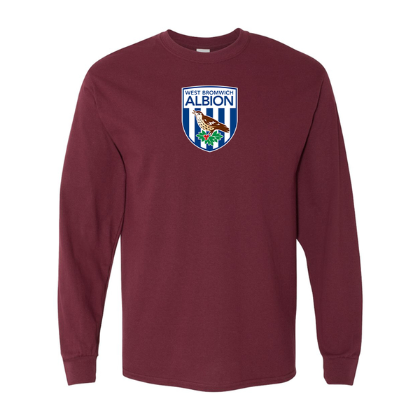 Men's West Bromwich Albion Soccer Gildan Heavy Cotton Long Sleeve T-Shirt