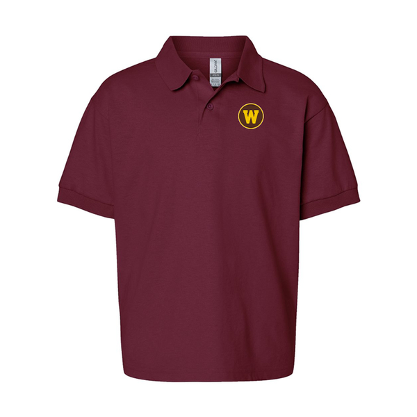 Youth Western Michigan Broncos Gildan Dry Blend Jersey Polo