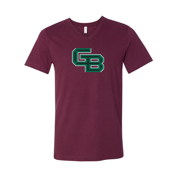 Wisconsin Green Bay Phoenix BELLA  CANVAS - Jersey V-Neck T-Shirt