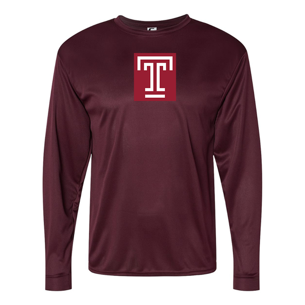 Men's Temple Owls Performance Long Sleeve T-Shirt