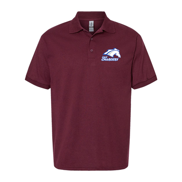 Men's Alabama Huntsville Chargers Wildcats Dry Blend Jersey Polo
