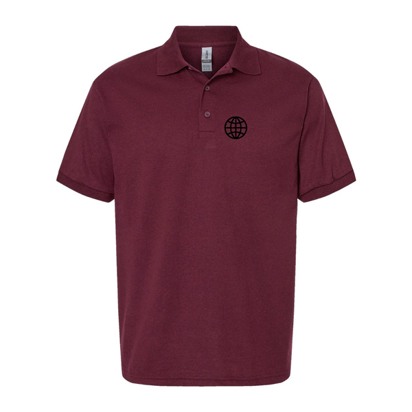 Men's  Internet Globe Dry Blend Jersey Polo