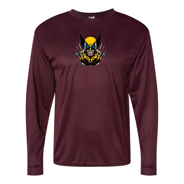 Men's Wolverine 2025 Art   Performance Long Sleeve T-Shirt