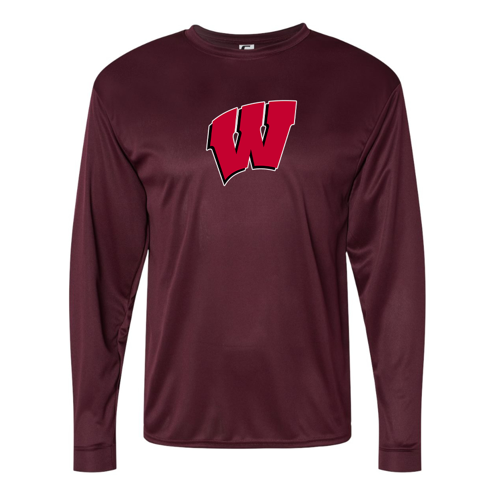 Men's  Wisconsin Badgers Performance Long Sleeve T-Shirt
