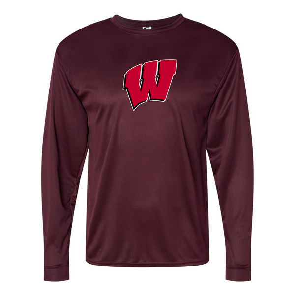 Men's  Wisconsin Badgers Performance Long Sleeve T-Shirt