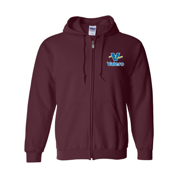 Men's Valero Gas Station  Gildan  Heavy Blend Full Zip Hooded Sweatshirt