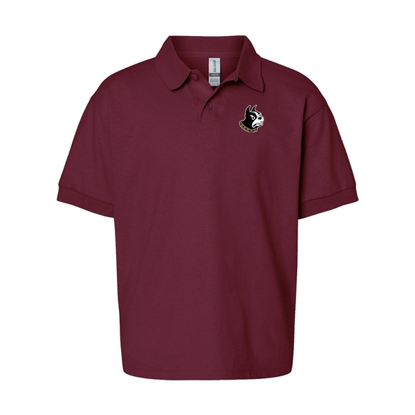 Youth Wofford Terriers Gildan Dry Blend Jersey Polo