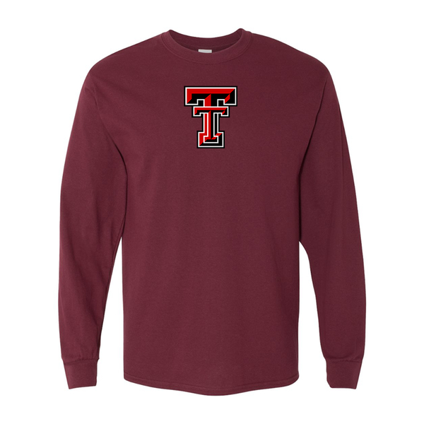 Men's Texas Tech Red Raiders  Gildan Heavy Cotton Long Sleeve T-Shirt