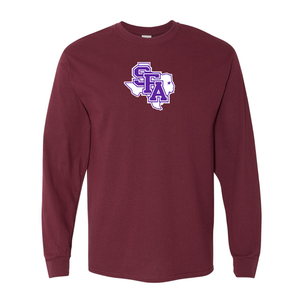 Men's Stephen F. Austin Lumberjacks  Gildan Heavy Cotton Long Sleeve T-Shirt