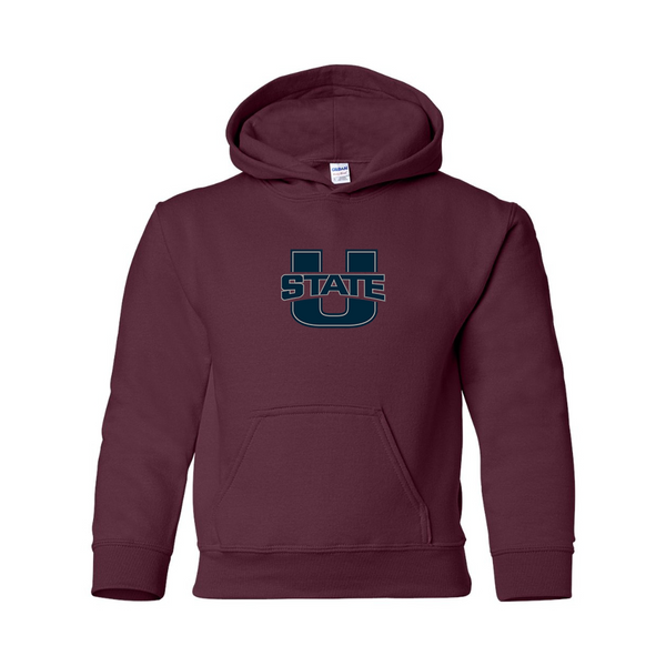 Youth Utah State Aggies  Gildan Heavy Blend  Hooded Sweatshirt