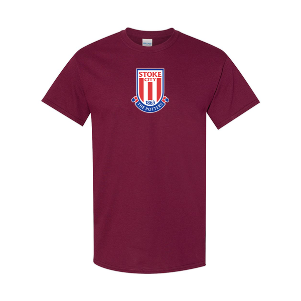 Men's Stoke City Soccer  Gildan Heavy Cotton T-Shirt