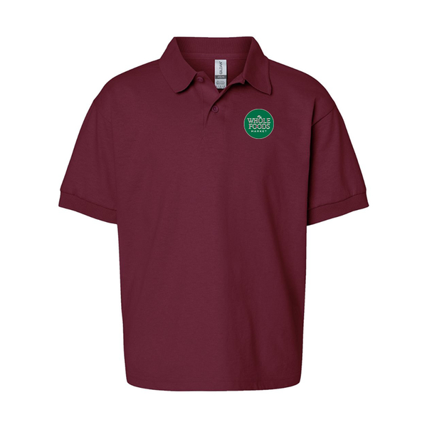 Youth Whole Foods Market Gildan Dry Blend Jersey Polo