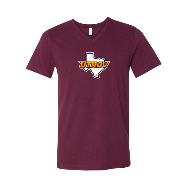 UTRGV Vaqueros BELLA  CANVAS - Jersey V-Neck T-Shirt