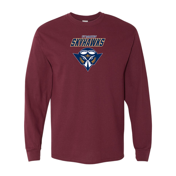 Men's Tennessee Martin Skyhawks Gildan Heavy Cotton Long Sleeve T-Shirt