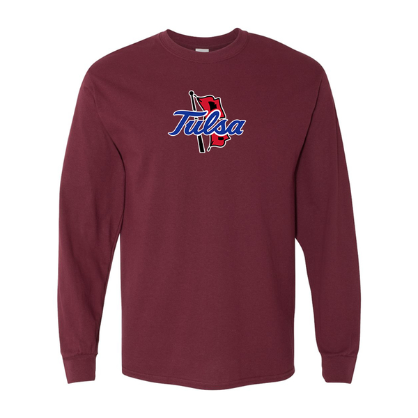 Men's Tulsa Golden Hurricane Gildan Heavy Cotton Long Sleeve T-Shirt