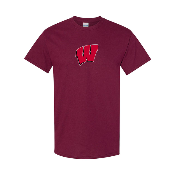 Men's  Wisconsin Badgers  Gildan Heavy Cotton T-Shirt