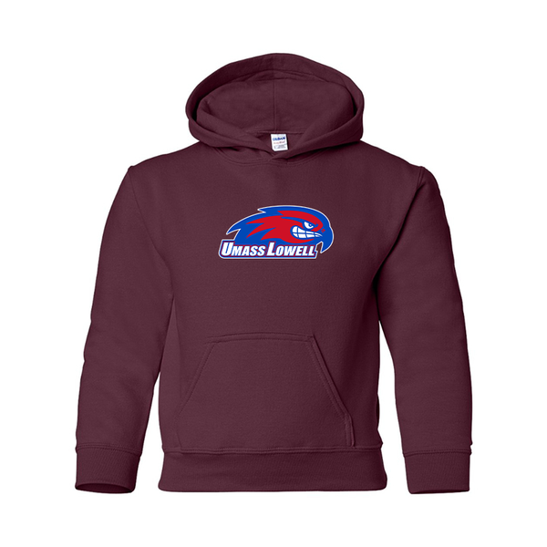Youth  UMass Lowell River Hawks Gildan Heavy Blend  Hooded Sweatshirt