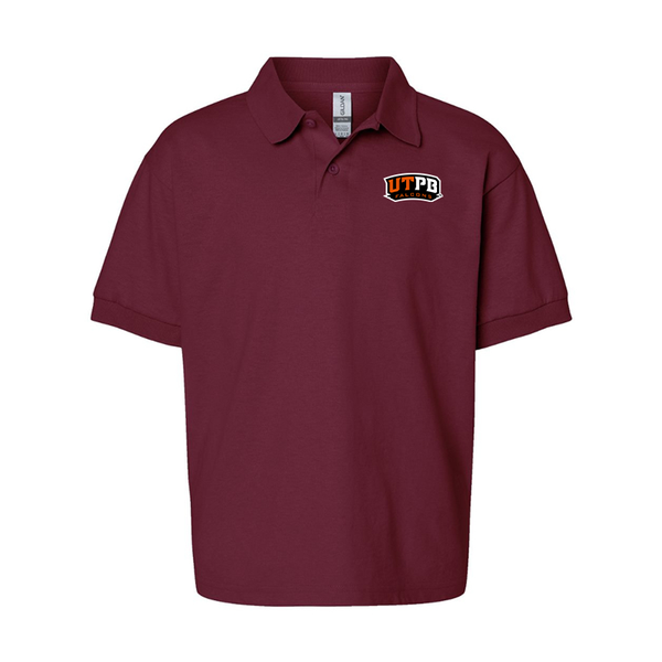 Youth  UTRGV Vaqueros Gildan Dry Blend Jersey Polo