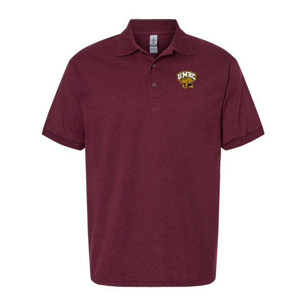 Men's  UMBC Retrievers Gildan Dry Blend Jersey Polo
