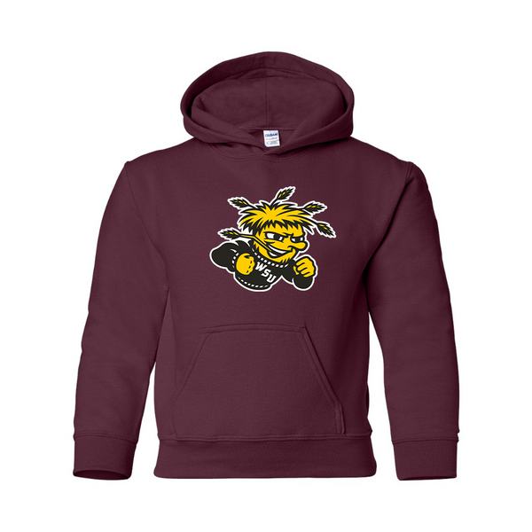 Youth Wichita State Shockers  Gildan Heavy Blend  Hooded Sweatshirt