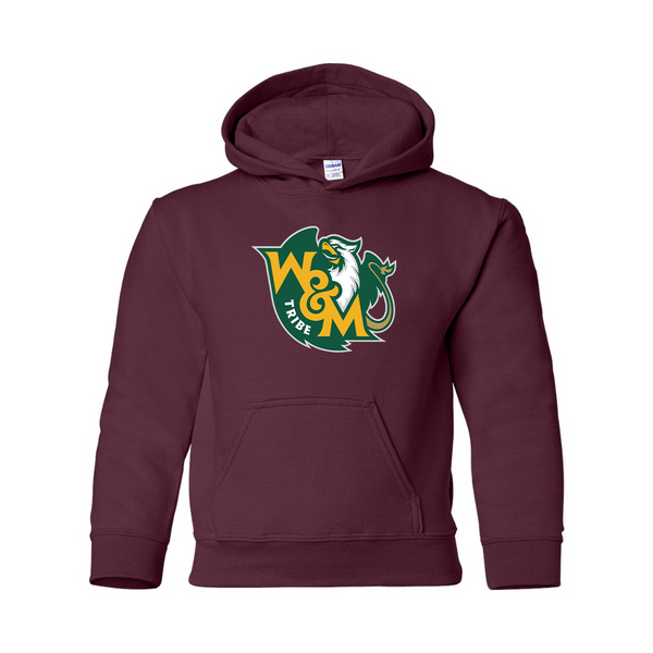 Youth  William and Mary Tribe Gildan Heavy Blend  Hooded Sweatshirt