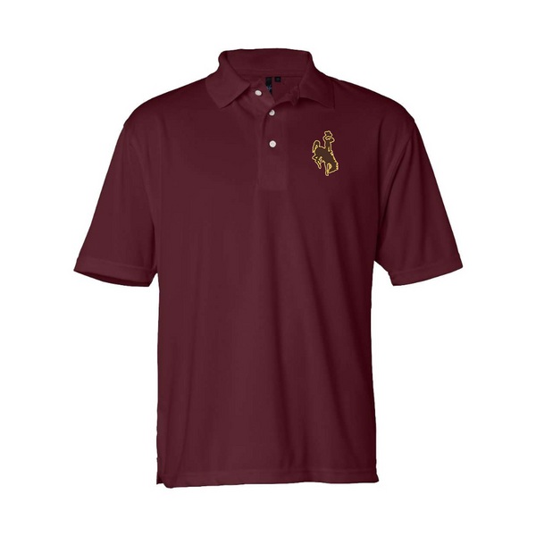 Men's  Wyoming Cowboys Sierra Pacific Moisture Free Mesh Polo