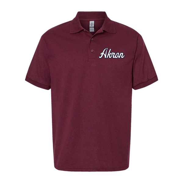 Men's Akron Zips Gildan Dry Blend Jersey Polo
