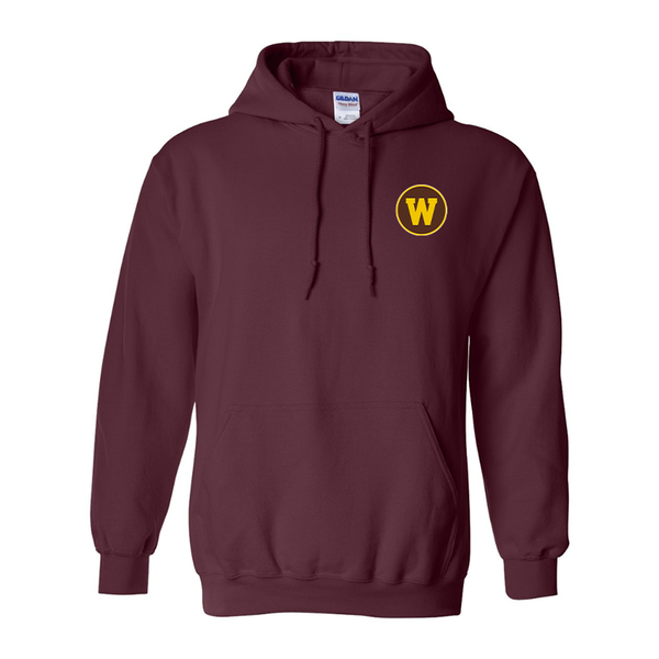 Men's Western Michigan Broncos Gildan  Heavy Blend Hooded Sweatshirt