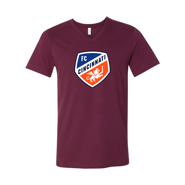 Men's FC Cincinnati BELLA + CANVAS - Jersey V-Neck T-Shirt