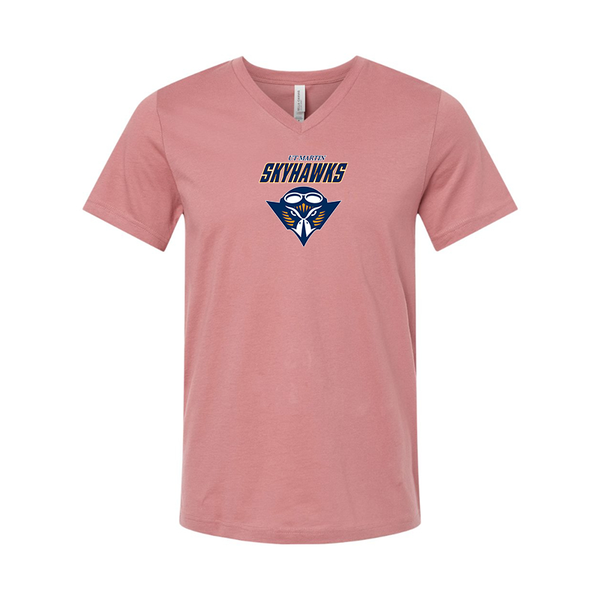 Tennessee Martin Skyhawks BELLA  CANVAS - Jersey V-Neck T-Shirt
