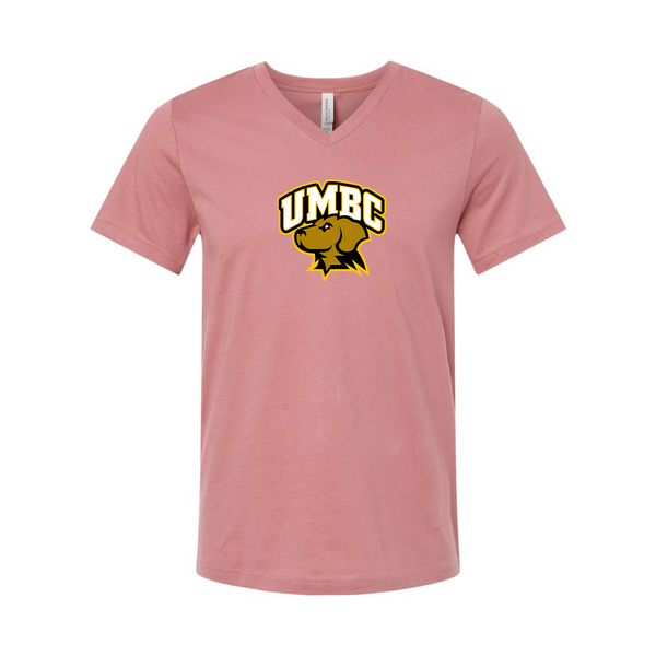 UMBC Retrievers BELLA  CANVAS - Jersey V-Neck T-Shirt