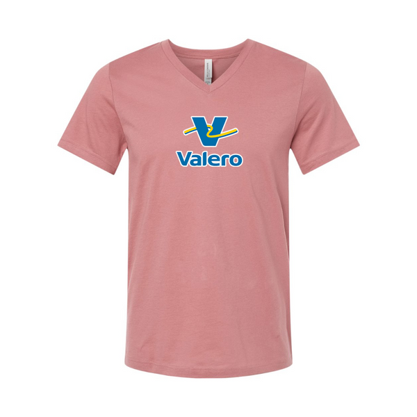 Valero Gas Station BELLA  CANVAS - Jersey V-Neck T-Shirt