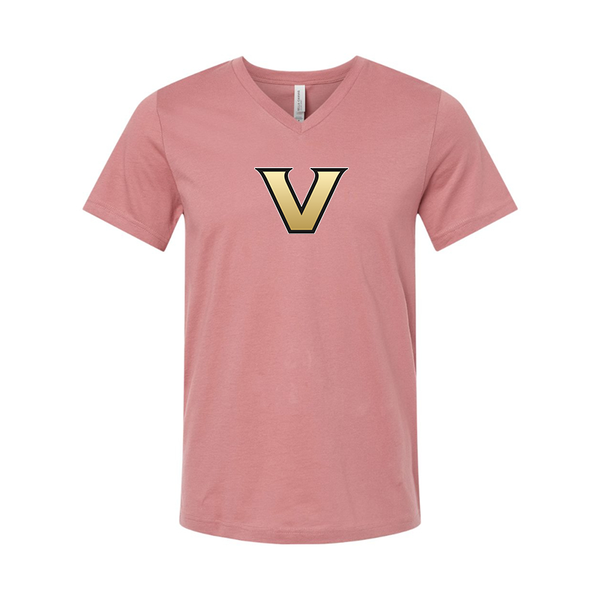 Vanderbilt Commodores BELLA  CANVAS - Jersey V-Neck T-Shirt