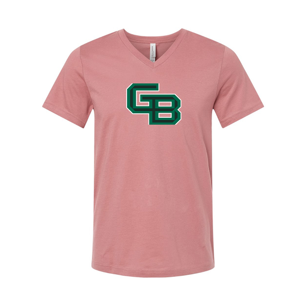 Wisconsin Green Bay Phoenix BELLA  CANVAS - Jersey V-Neck T-Shirt