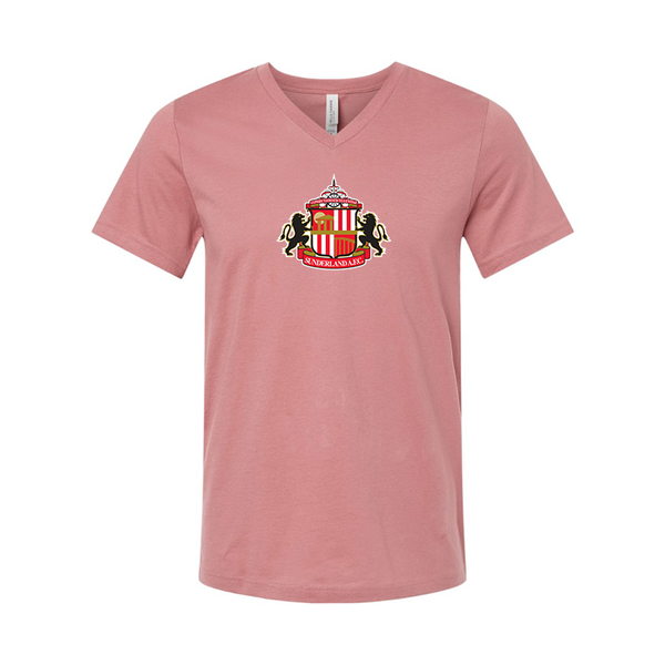 Sunderland AFC Soccer BELLA  CANVAS - Jersey V-Neck T-Shirt