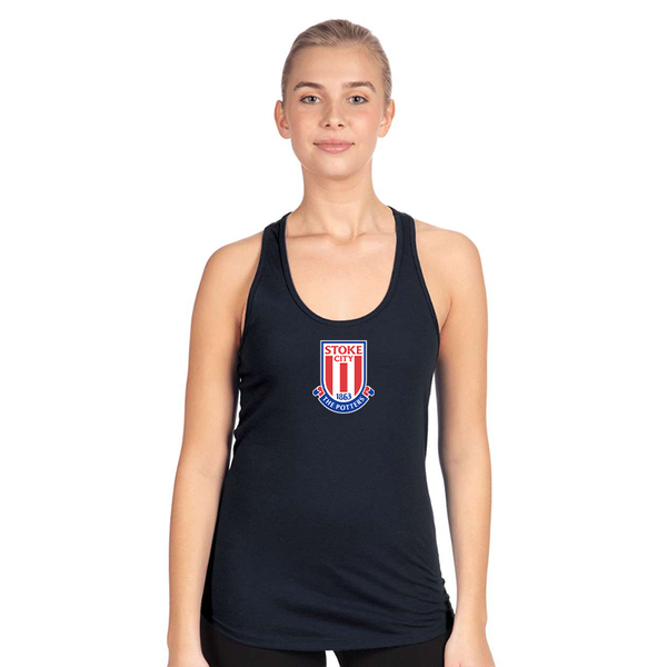 Women's Stoke City Soccer Next Level Ideal Racerback Tank