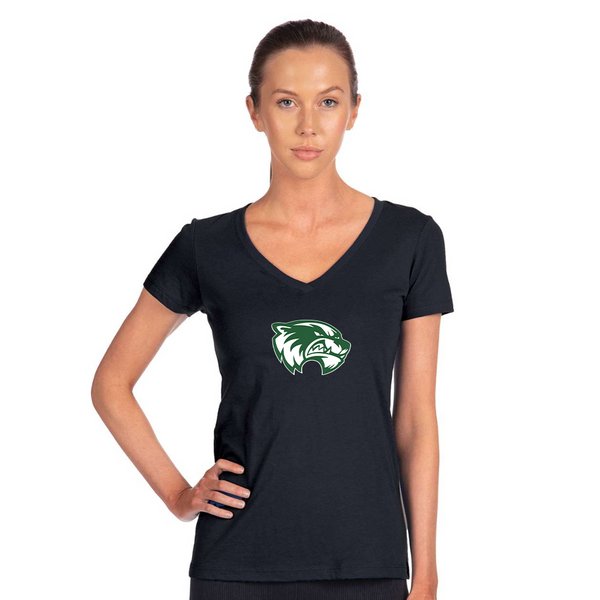 Women's Utah Valley Wolverines Next Level V-Neck T-Shirt