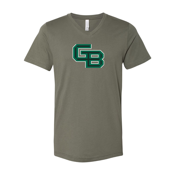 Wisconsin Green Bay Phoenix BELLA  CANVAS - Jersey V-Neck T-Shirt