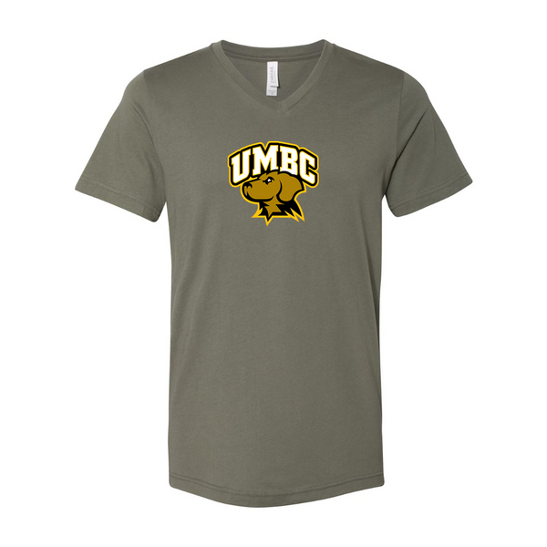 UMBC Retrievers BELLA  CANVAS - Jersey V-Neck T-Shirt