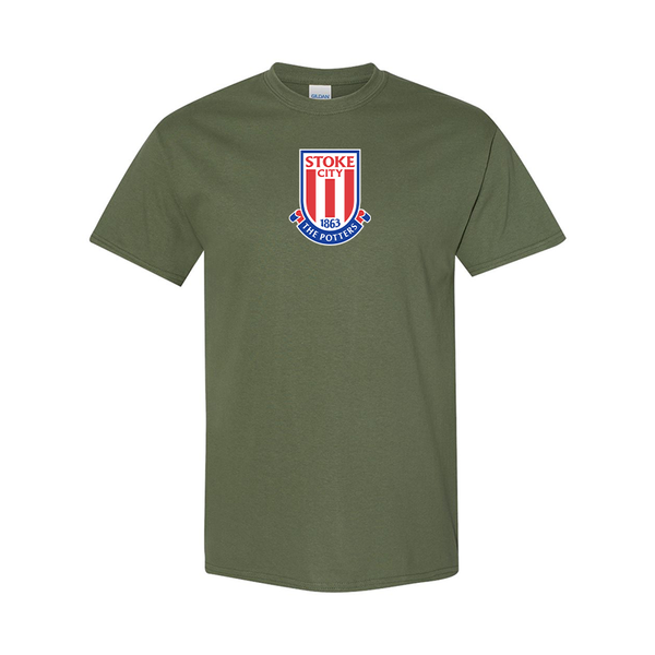 Men's Stoke City Soccer  Gildan Heavy Cotton T-Shirt