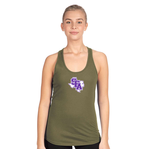 Women's Stephen F. Austin Lumberjacks  Next Level Ideal Racerback Tank