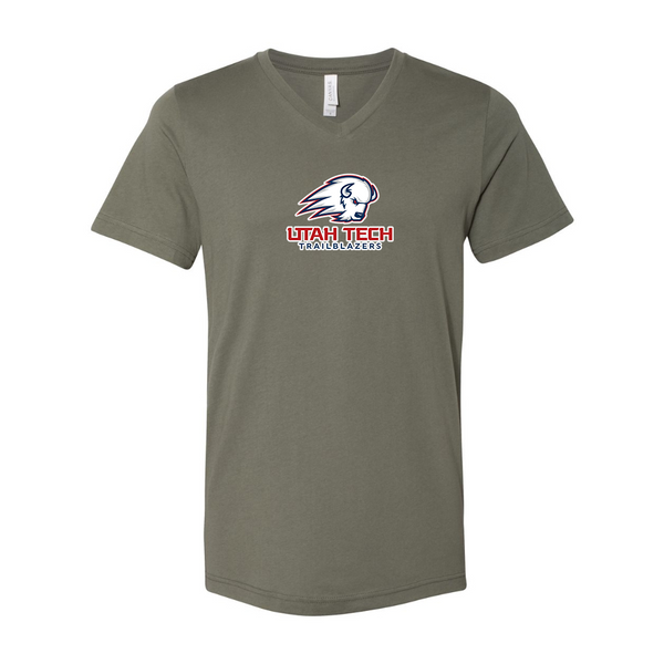 Utah Tech Trailblazers BELLA  CANVAS - Jersey V-Neck T-Shirt
