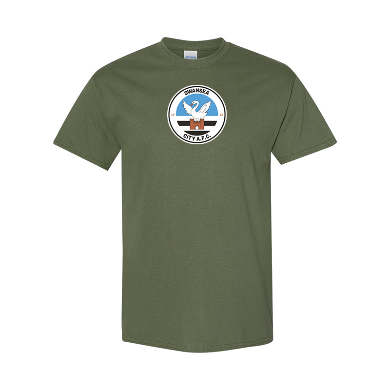 Men's Swansea City Soccer Gildan Heavy Cotton T-Shirt