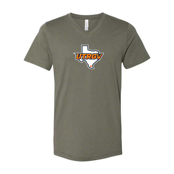 UTRGV Vaqueros BELLA  CANVAS - Jersey V-Neck T-Shirt